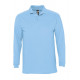 Рубашка поло мужская с длинным рукавом Winter II 210 голубая
