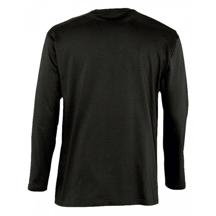 Футболка мужская с длинным рукавом Monarch 150 черная, размер 3XL