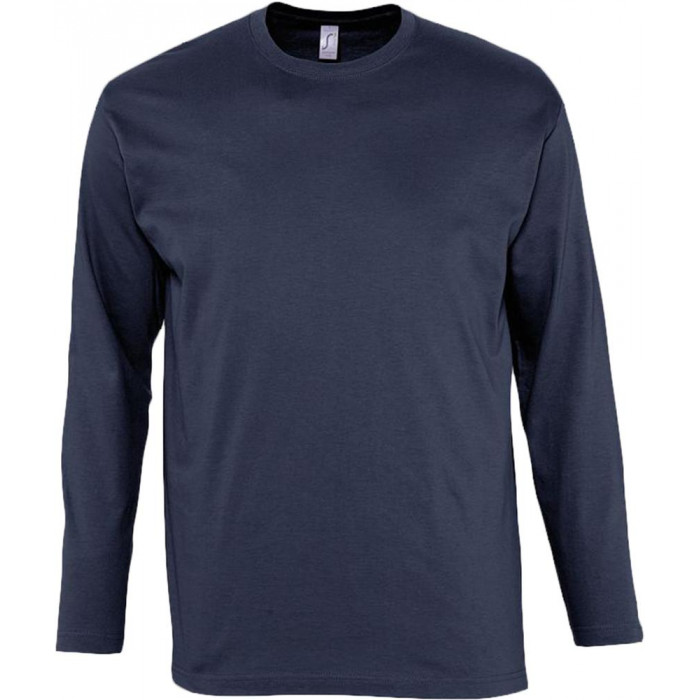 Футболка мужская с длинным рукавом Monarch 150 темно-синяя, размер XXL