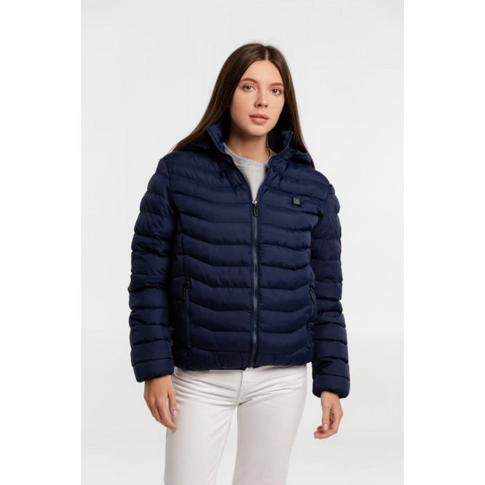 Куртка с подогревом Thermalli Chamonix темно-синяя, размер XL