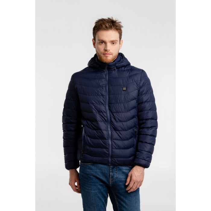 Куртка с подогревом Thermalli Chamonix темно-синяя, размер XL