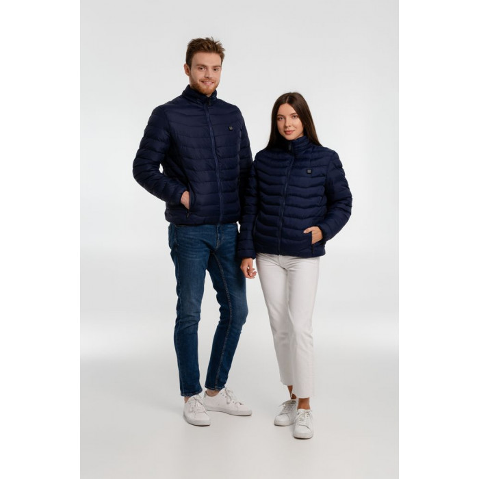 Куртка с подогревом Thermalli Chamonix темно-синяя, размер XL