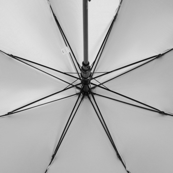 Зонт-трость Standard, белый с серебристым внутри