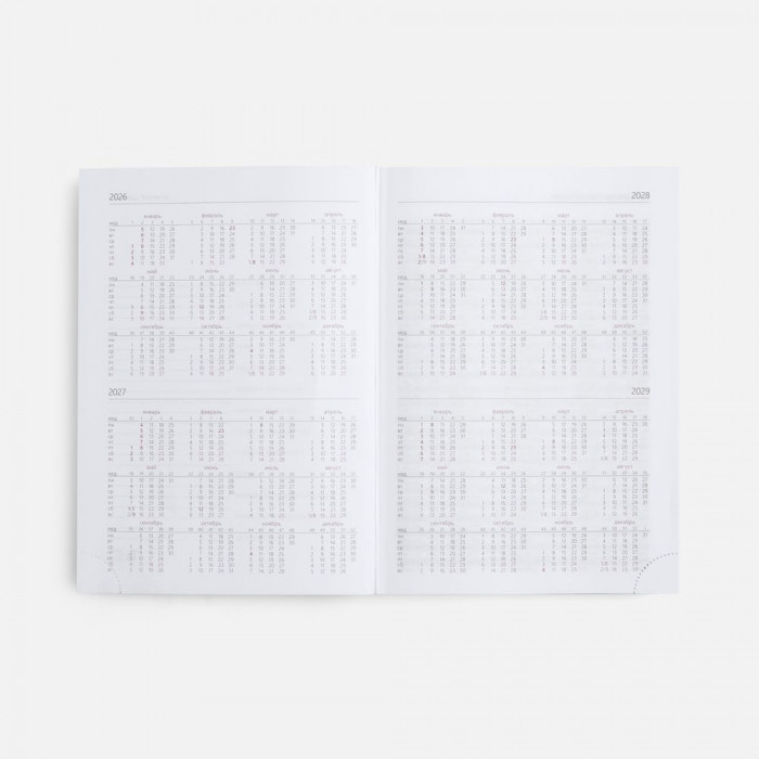 Ежедневник New Nebraska, датированный, черный