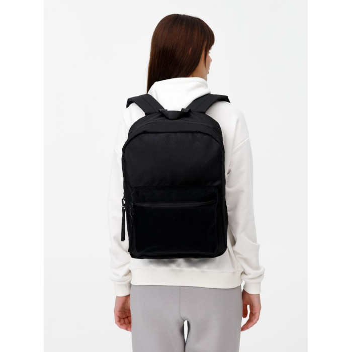 Рюкзак Patch Catcher с карманом из липучки, черный