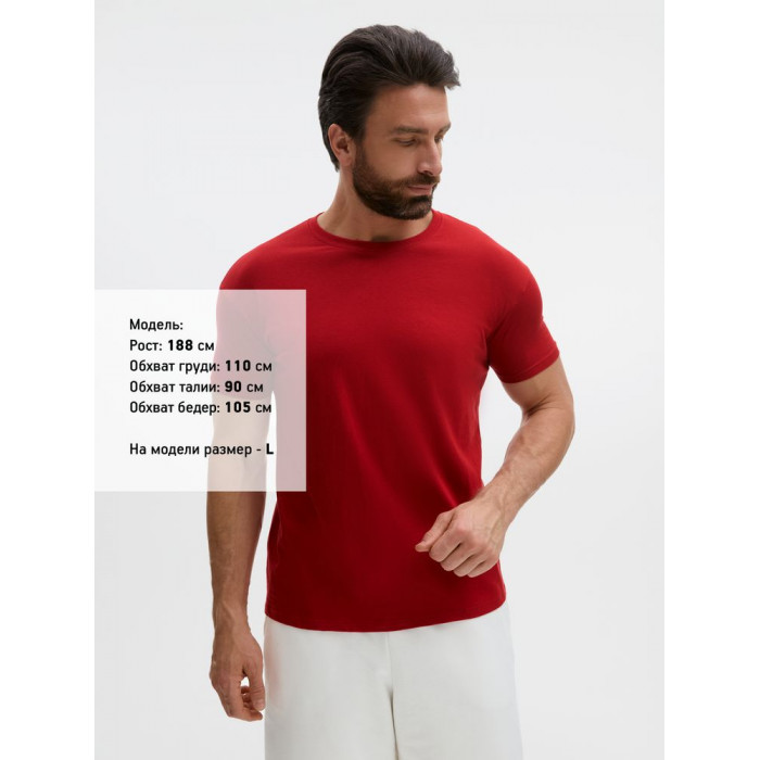 Футболка Regent 150 вишнево-красная, размер XXL