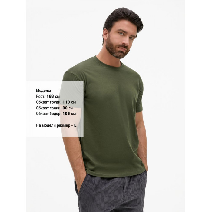 Футболка Regent 150 темный хаки, размер 3XL