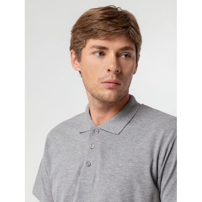 Рубашка поло мужская Summer 170 серый меланж, размер XXL