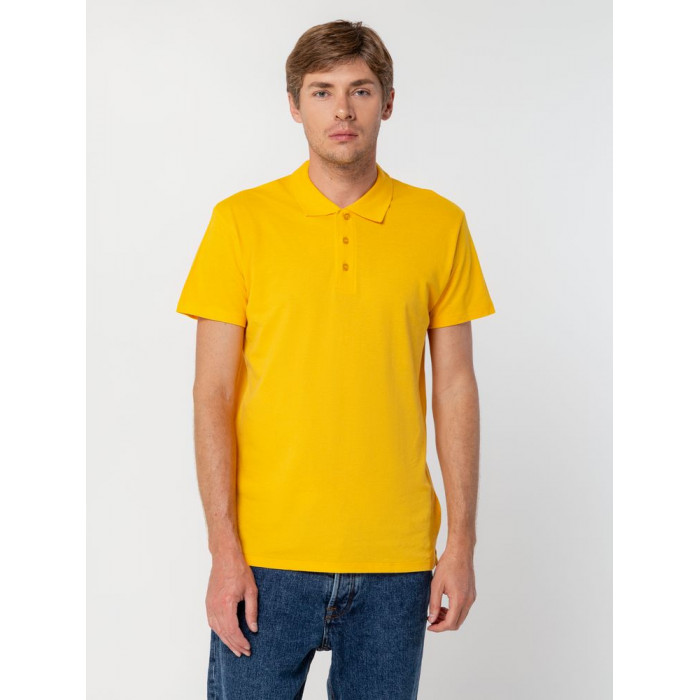 Рубашка поло мужская Summer 170 желтая, размер XXL