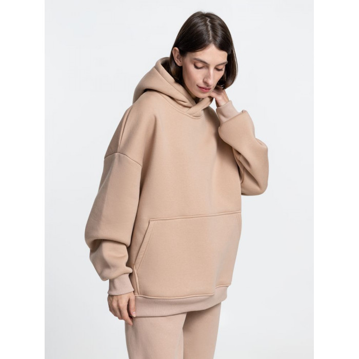 Худи Kulonga Oversize, бежевое, размер XL/XXL
