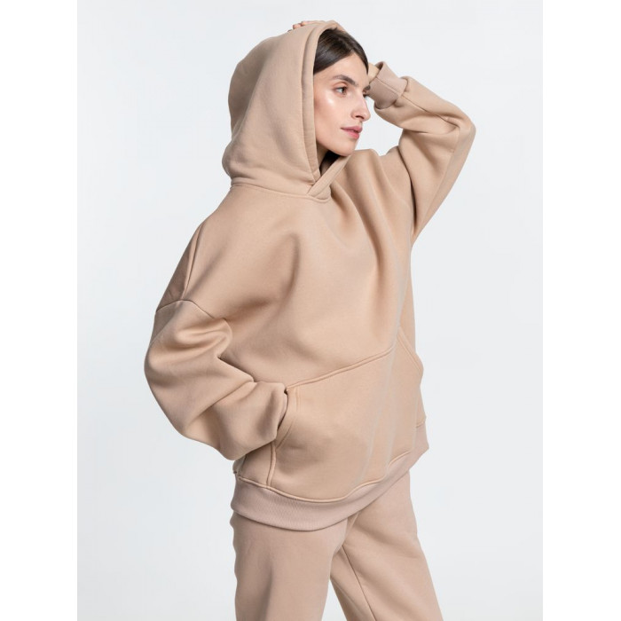 Худи Kulonga Oversize, бежевое, размер XL/XXL
