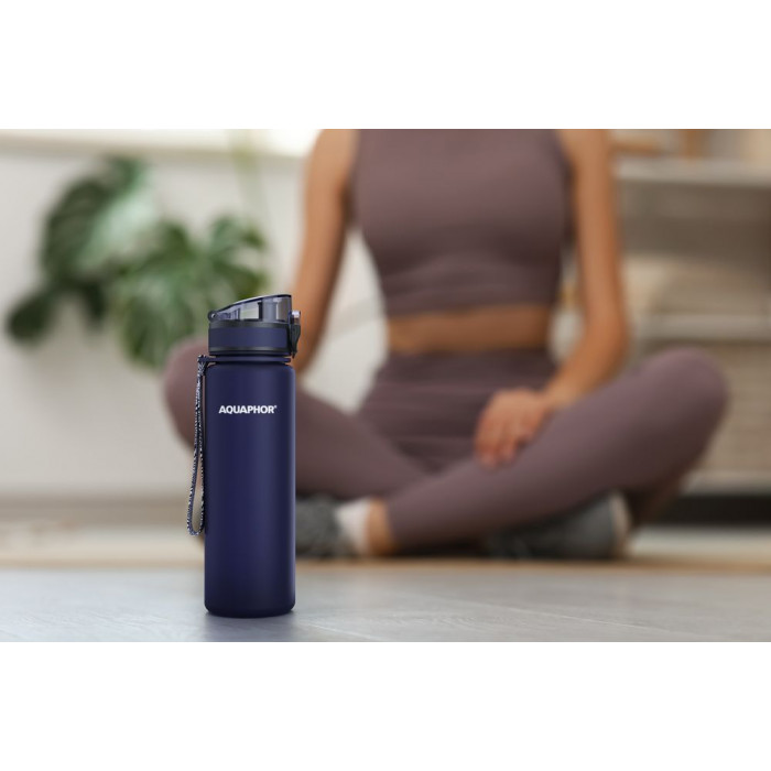 Бутылка-фильтр «Аквафор Сити», темно-синяя