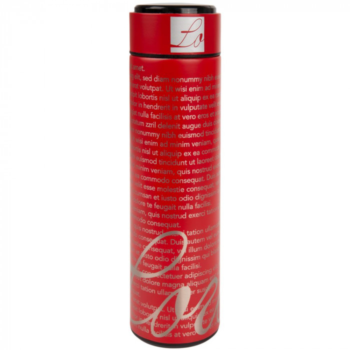 Смарт-бутылка с заменяемой батарейкой Long Therm, красная