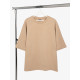 Футболка оверсайз унисекс Kosmos 2.0, бежевая, размер XL/XXL