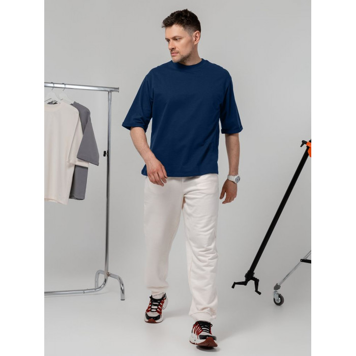 Футболка оверсайз унисекс Kosmos 2.0, темно-синяя, размер XL/ XXL