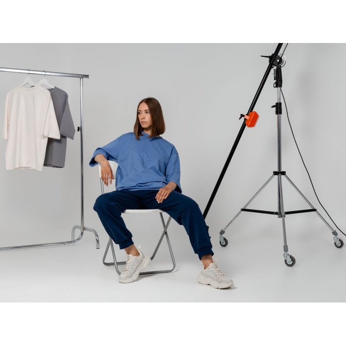 Футболка оверсайз унисекс Kosmos 2.0, синяя, размер XL/ XXL