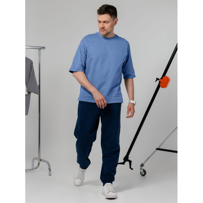 Футболка оверсайз унисекс Kosmos 2.0, синяя, размер XL/ XXL