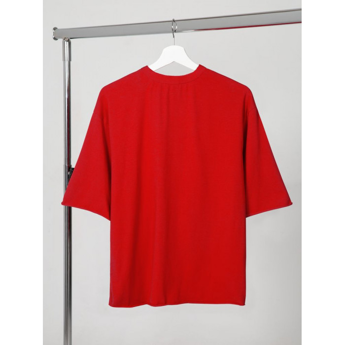 Футболка оверсайз Vozduh 2.0, красная, размер XL/ XXL