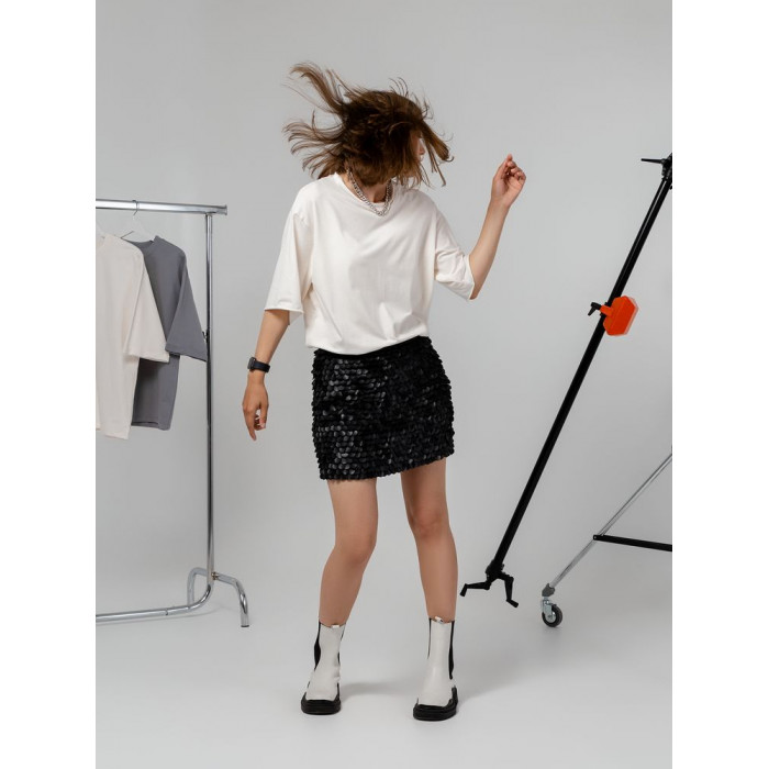 Футболка оверсайз Vozduh 2.0, кремовая, размер XL/ XXL