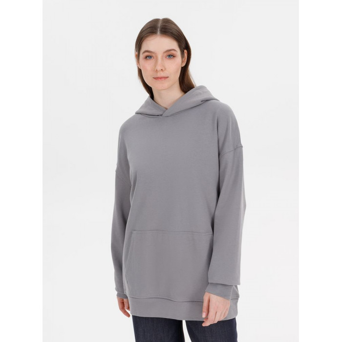 Худи оверсайз унисекс Outshine, серое, размер XL/2XL