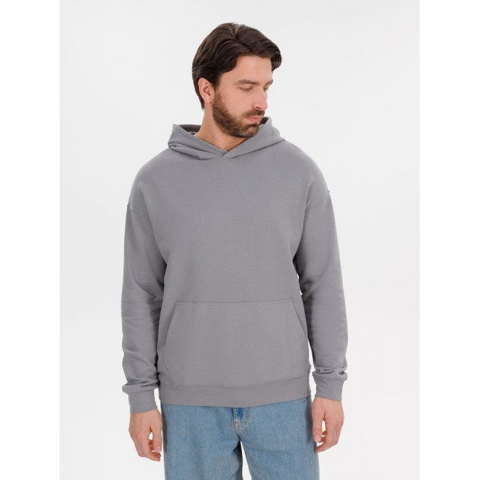 Худи оверсайз унисекс Outshine, серое, размер XL/2XL