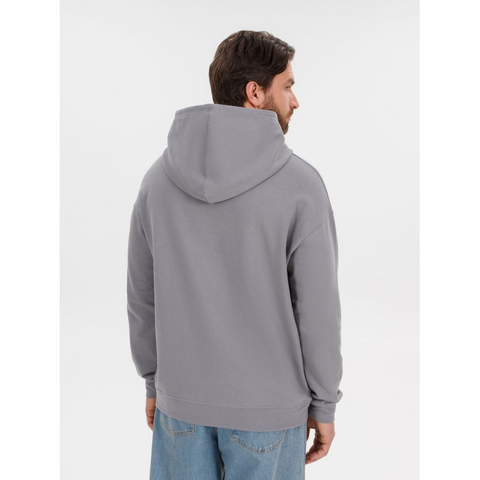 Худи оверсайз унисекс Outshine, серое, размер XL/2XL