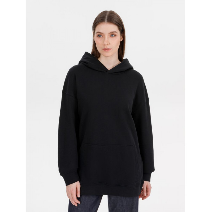 Худи оверсайз унисекс Outshine, черное, размер XL/2XL