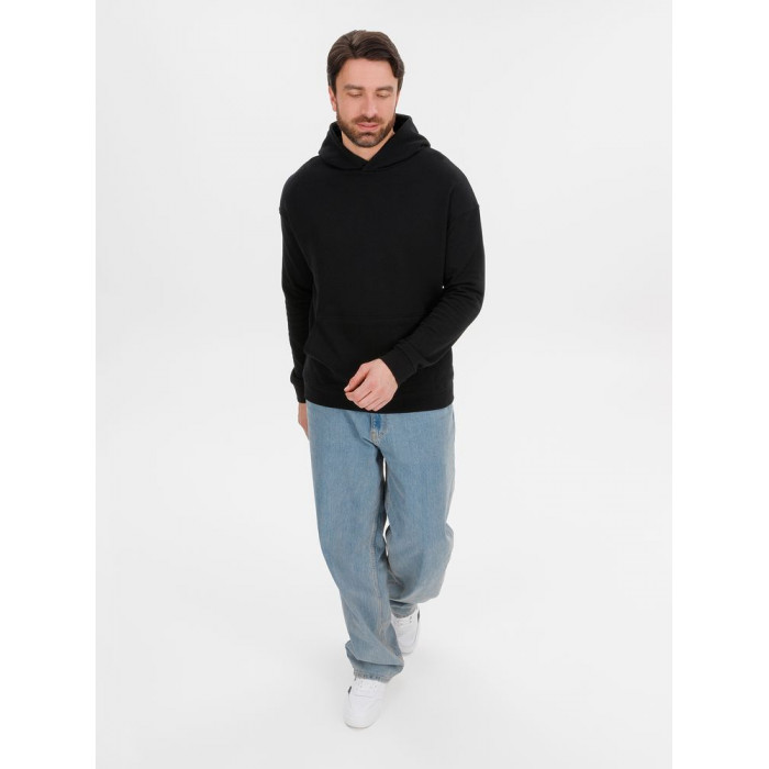 Худи оверсайз унисекс Outshine, черное, размер XL/2XL