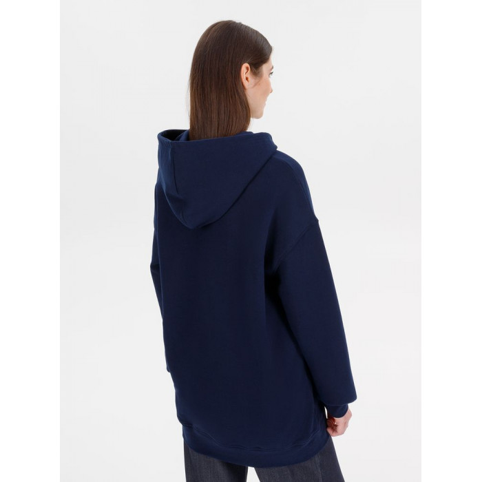 Худи оверсайз унисекс Outshine, темно-синее, размер XL/2XL