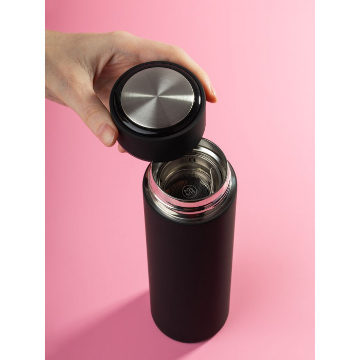 Термос с ситечком Percola, черный