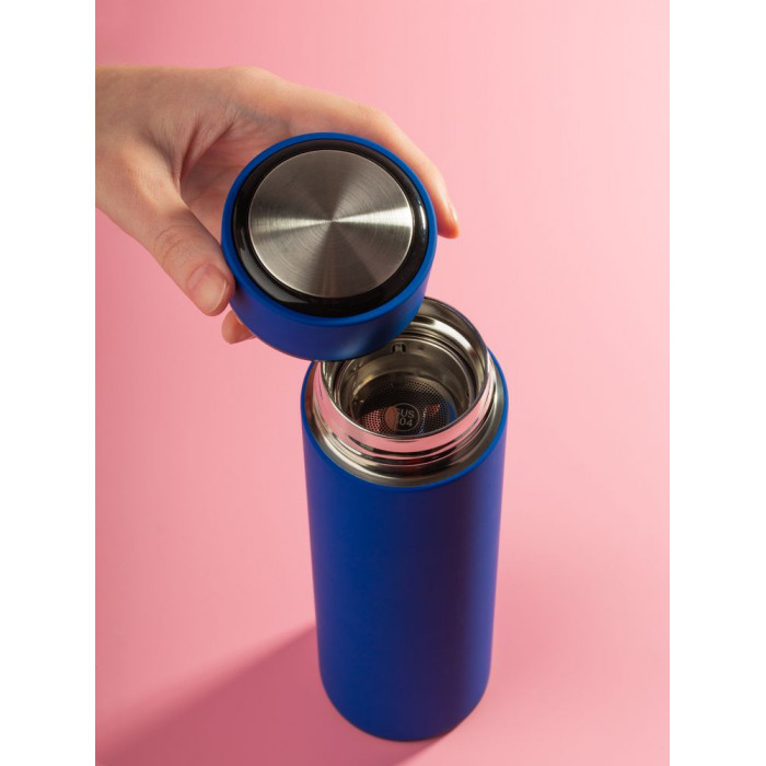 Термос с ситечком Percola, синий