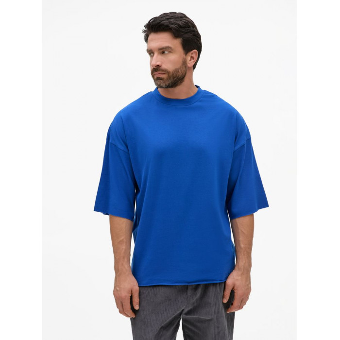 Футболка унисекс T1, синяя, размер XL/XXL