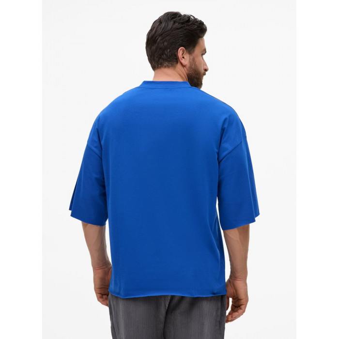 Футболка унисекс T1, синяя, размер XL/XXL