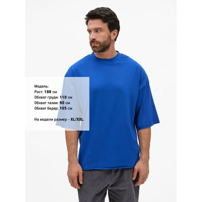Футболка унисекс T1, синяя, размер XL/XXL