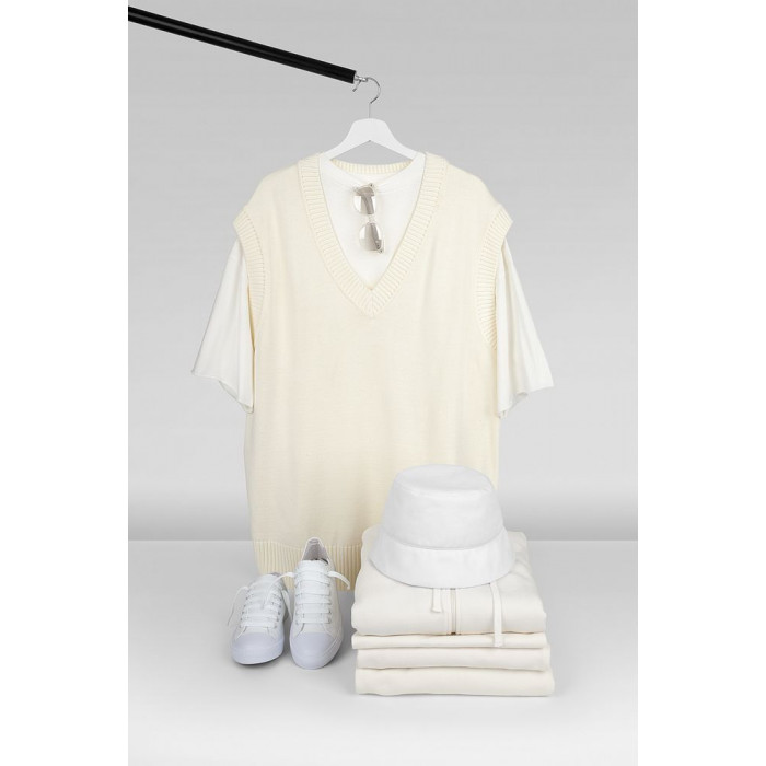 Футболка унисекс T1, молочно-белая, размер XL/XXL