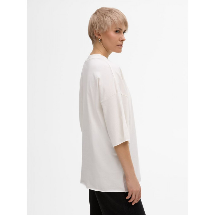 Футболка унисекс T1, молочно-белая, размер XL/XXL