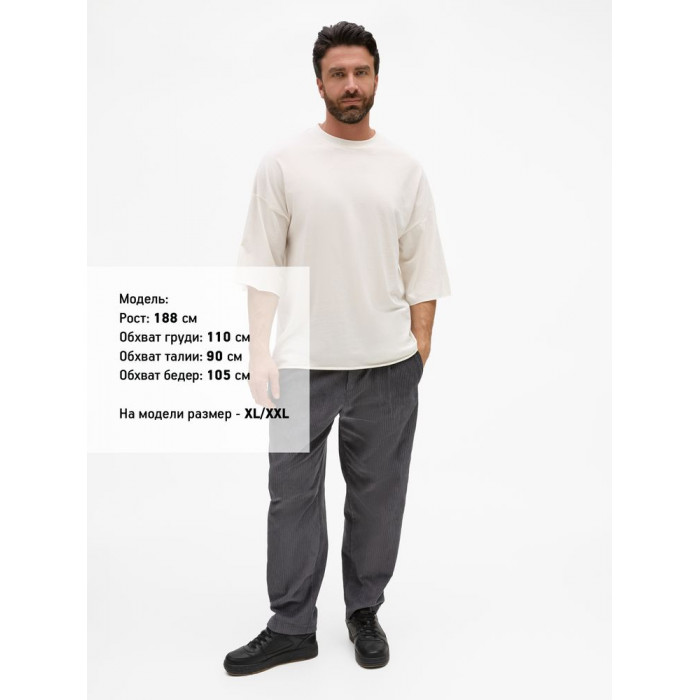 Футболка унисекс T1, молочно-белая, размер XL/XXL