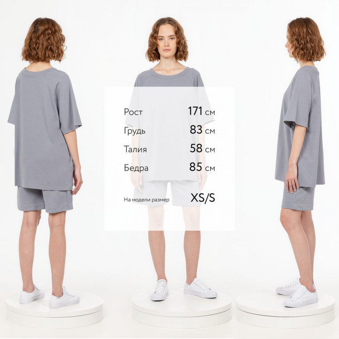 Футболка унисекс T2, серая, размер XL/XXL