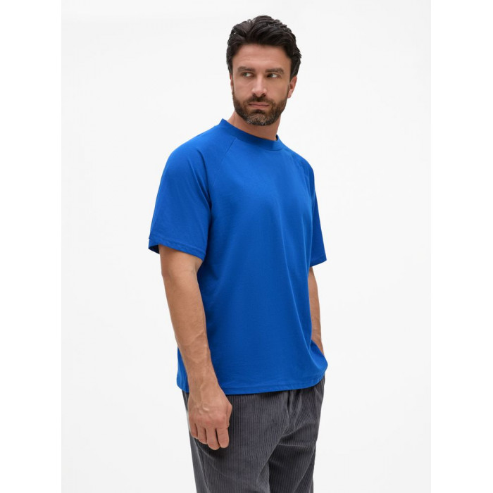Футболка унисекс T2, синяя, размер XL/XXL