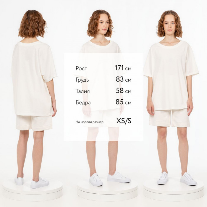 Футболка унисекс T2, молочно-белая, размер XL/XXL