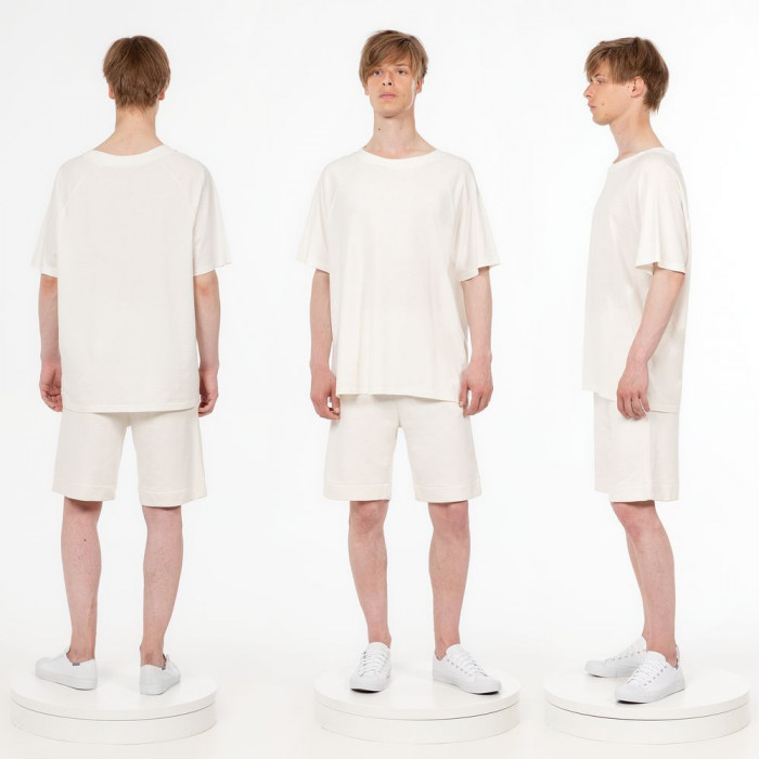 Футболка унисекс T2, молочно-белая, размер XL/XXL