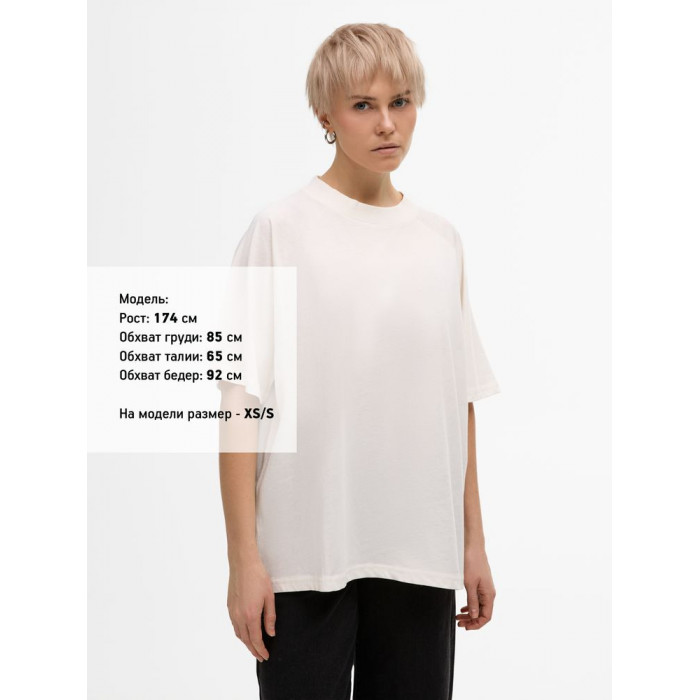 Футболка унисекс T2, молочно-белая, размер XL/XXL