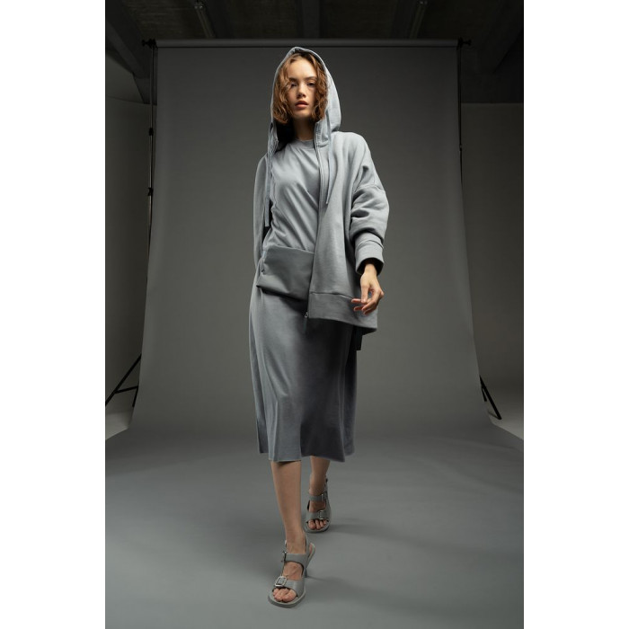 Платье D2, серое, размер XL/XXL