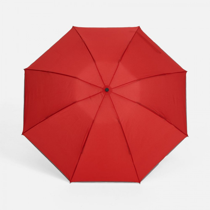 Зонт наоборот складной Futurum со светоотражающим кантом, красный