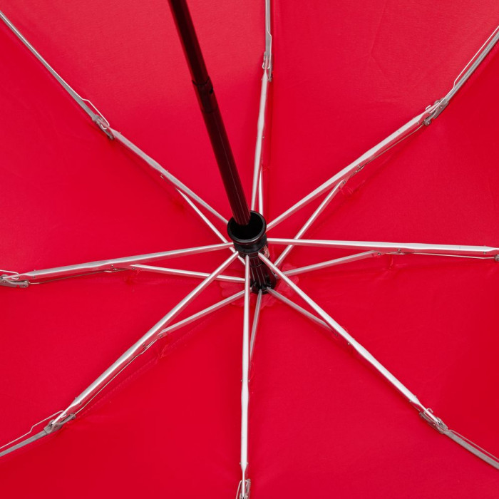 Зонт наоборот складной Futurum со светоотражающим кантом, красный