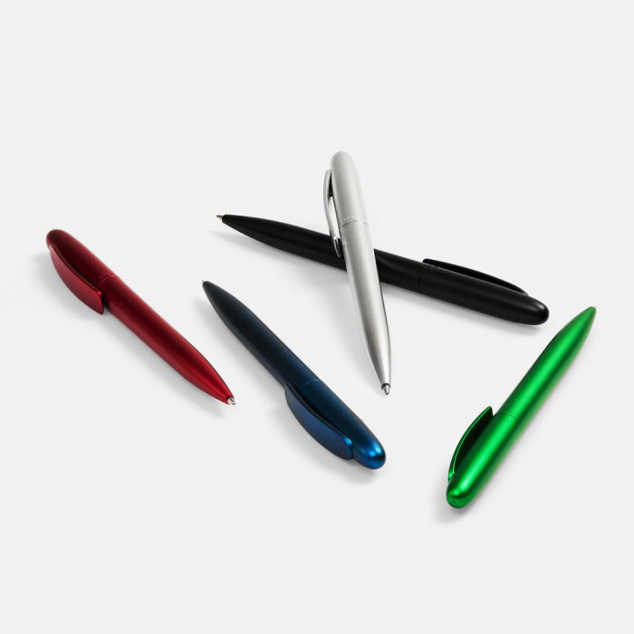 Ручка шариковая Moor Silver, красный металлик