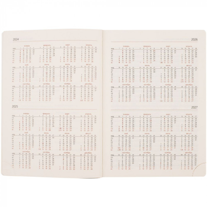 Ежедневник Capital, недатированный, красный