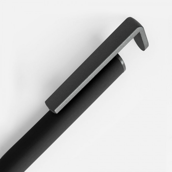 Ручка шариковая Standic с подставкой для телефона, черная