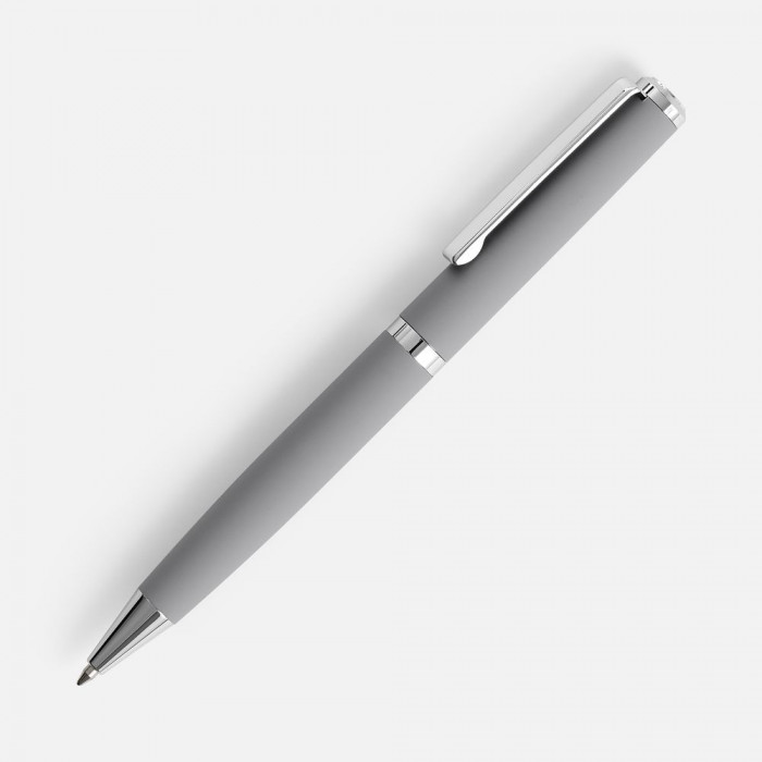 Ручка шариковая Inkish Chrome в футляре, серая