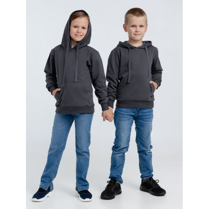 Худи детское Kirenga Kids 2.0, темно-серое (графит), 6 лет